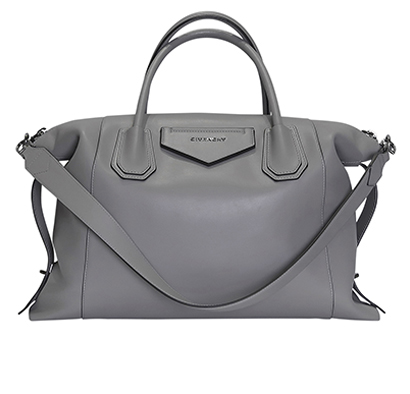 Antigona Soft Bag M, £920, Handbags, Grey, Pony / Calfskin, Front view